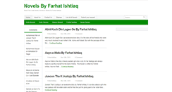 Desktop Screenshot of farhatishtiaq.urdunovels.org